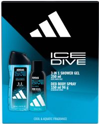 Adidas Ice Dive férfi deospray 150 ml + tusfürdő 250 ml (6/karton) Adidas Ice Dive férfi deospray 150 ml + tusfürdő 250 ml (6/karton)