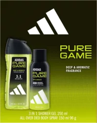 Adidas Pure Game férfi deospray 150 ml + tusfürdő 250 ml (6/karton) Adidas Pure Game férfi deospray 150 ml + tusfürdő 250 ml (6/karton)