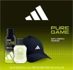   Adidas Pure Game EDT 50 ml + deospray 150 ml + baseball sapka (6/karton)