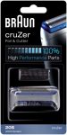   Braun Combi-pack 20 S Cruzer/FreeControl Silver szita és kés egyben