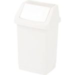 Curver Click-It Trash Can 9 L White (12/carton)