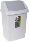 Curver Click-It Trash Can 15 L Luna/Granite (8/carton)