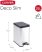 Curver "Slim Bin" Trash Can with Pedal 40l black/silver