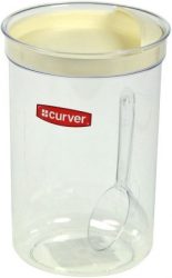 Curver Kávétartó 1,5L adagoló kanállal Átlátszó/bézs (8/karton)