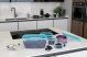 Curver Fresh&Go Food Container 1,7L Square Dark Blue/Transparent (4/carton)
