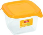   Curver F&G Ételtartó 0,45L Szögletes Narancs/Átlátszó (6/karton)                              