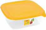   Curver F&G Food Container 0,8L Square Orange/Transparent (6/carton)                               