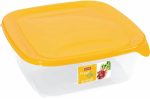   Curver F&G Food Container 0,8L Square Orange/Transparent (6/carton)                               