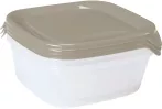   Curver Fresh&Go Ételtartó szett (3x0,8L) Szögletes Homok/Átlátszó (6/karton)