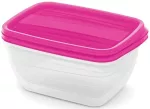   Curver Vedo Ételtartó szett 2*1,3L Szögletes Pink/Átlátszó (6/karton)