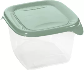 Curver Fresh&Go Ételtartó 0,45L Szögletes Zöld/Átlátszó (6/karton)