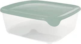 Curver Fresh&Go Ételtartó 2,9L Szögletes Zöld/Átlátszó (4/karton)