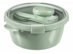   Curver Smart ECO Round Lunch Kit 1,6l GREEN (+ sauce container, +cutlery set) (6/carton)