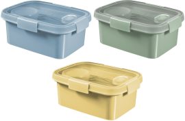 Curver Smart to Go tégla 1,2l ételtartó Vegyes színek (kék, zöld, sárga) (6/karton)