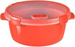 Curver Smart ECO Micro Round Steamer 1,6l  RED (6/carton)