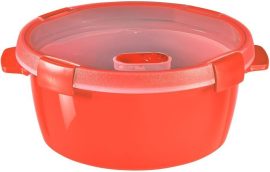 Curver Smart ECO Micro Round Steamer 1,6l  RED (6/carton)