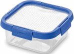   Curver Smart Flex Square Food Container with Silicone Lid 0,9l BLUE (6/carton)                         