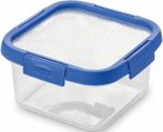   Curver Smart Flex Szögletes 1,1l ételtartó KÉK szilikon tetővel (6/karton)                          