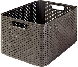 Curver rattan kosár 30l sötét barna "My Style" (3/karton)