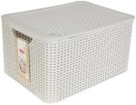   Curver Style Box With Lid 30l Beige "My Style" (3/carton)