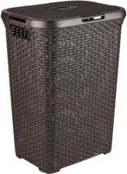 Curver rattan szennyestartó 60l barna "My Style" (4/karton)
