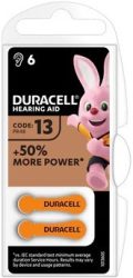 DURACELL DA 13 B6 Easytab Hearing Aid Battery 6 pcs (10/carton)