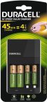   DURACELL CEF 14 NiMH töltő + 2 db AA 1300mAh + 2 db AAA 750mAh (6/karton)