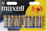 Maxell 1500 LR06 AA Battery 5+5 pcs  (10pcs) (20/carton)
