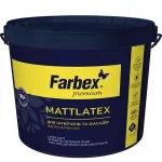   Farbex "Mattlatex" 1,4 kg fehér kültéri és beltéri falfesték (6/karton)