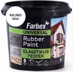   Farbex "Rubber Paint" 1,2 kg fehér (RAL9003) univerzális elasztikus festék (6/karton)