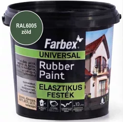 Farbex "Rubber Paint" 1,2 kg zöld (RAL6005) univerzális elasztikus festék (6/karton) Farbex "Rubber Paint" 1,2 kg zöld (RAL6005) univerzális elasztikus festék (6/karton)