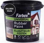   Farbex "Rubber Paint" 3,5 kg fekete (RAL9004) univerzális elasztikus festék