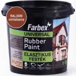   Farbex "Rubber Paint" 6 kg vörösbarna (RAL3009) univerzális elasztikus festék