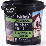  Farbex "Rubber Paint" 6 kg fekete (RAL9004) univerzális elasztikus festék