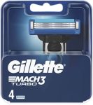 Gillette Mach3 Turbo Razor Blades  4 Pack (10/carton)
