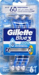 Gillette Blue3 Cool eldobható borotva 6 db (6/karton) Gillette Blue3 Cool eldobható borotva 6 db (6/karton)