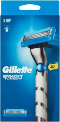 Gillette borotvakészülék Mach3 Turbó Flexball + 2 betét (6/karton)
