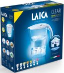 LAICA Clear Line fehér vízszűrő kancsó 1 db bi-flux univerzális szűrőbetéttel (6/karton) LAICA Clear Line fehér vízszűrő kancsó 1 db bi-flux univerzális szűrőbetéttel (6/karton)