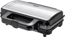 MPM Gofrisütő téglalap Fekete/Inox 1000W MGO-20M                                       