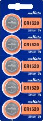 MURATA Lithium CR1620 BL5 elem (20/karton)