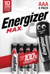 ENERGIZER MAX B4 AAA mikro E92 4 db ÚJ! (12/karton)