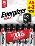 ENERGIZER MAX B6 4+2 AA ceruza E91 6 db ÚJ! (12/karton)