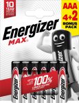 ENERGIZER MAX B6 4+2 AAA mikro E92 6 db ÚJ! (12/karton)