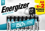 ENERGIZER MAX PLUS B8 6+2 AA ceruza E91 (12/karton)
