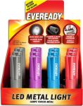 EVEREADY Metal Colour Flashlight+ 3 AAA (12/carton)