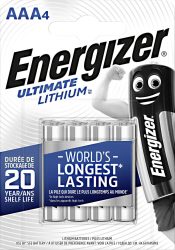 ENERGIZER Ultimate Lithium B4 AAA mikro 4 db (12/karton)