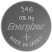 ENERGIZER 346 B1 Silver Oxide óra elem (10/karton)