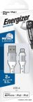 ENERGIZER kábel USB-A - Lightning 2m fehér