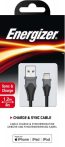 ENERGIZER kábel USB-A - Lightning 1,2m fekete