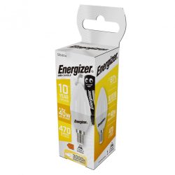 ENERGIZER LED GYERTYA E14 4,9W 3000 K 470 LM (40W) (5/karton)